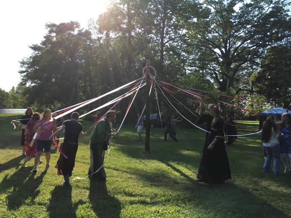 The Dance of the Maypole by The Sojo Circle Coven and friends. Photo used with permission