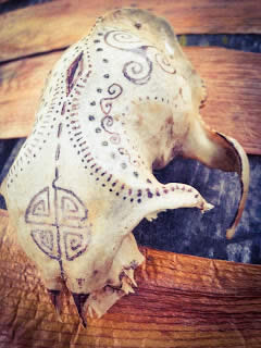 another painted skull