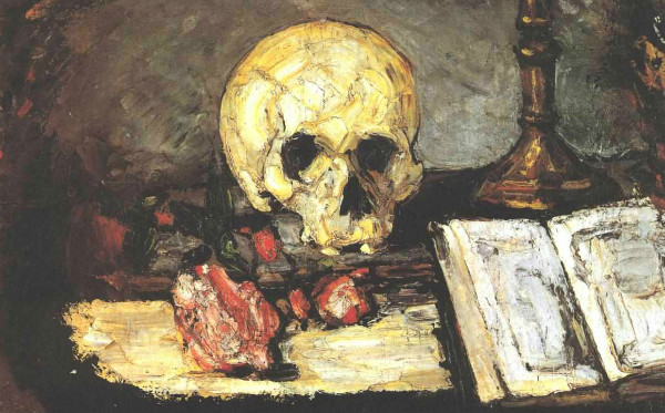 "Pyramid of Skulls" by Paul Cézanne. From WikiMedia. 
