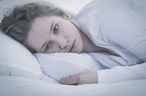 Sad tired woman