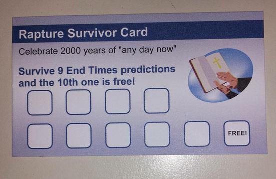 Rapture survivor card