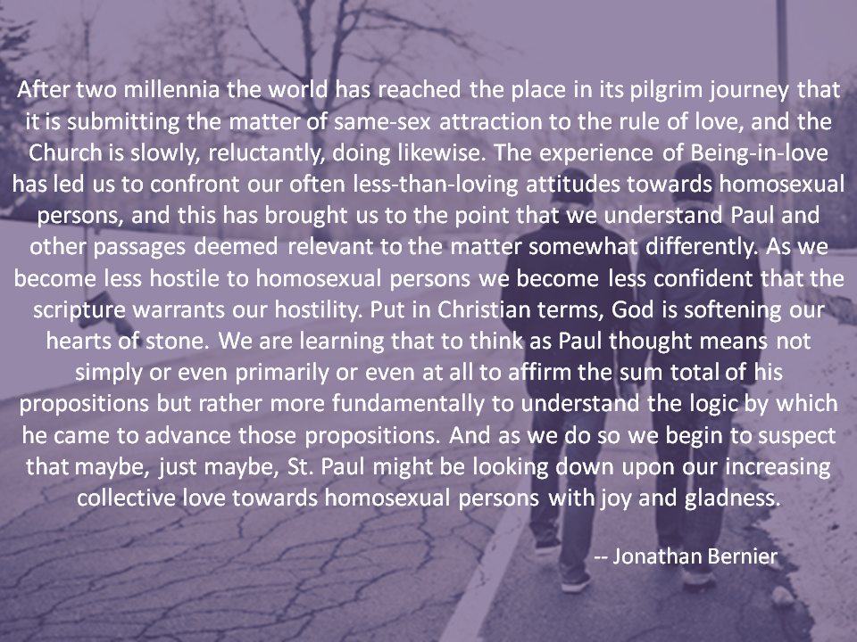 Jonathan Bernier homosexuality quote