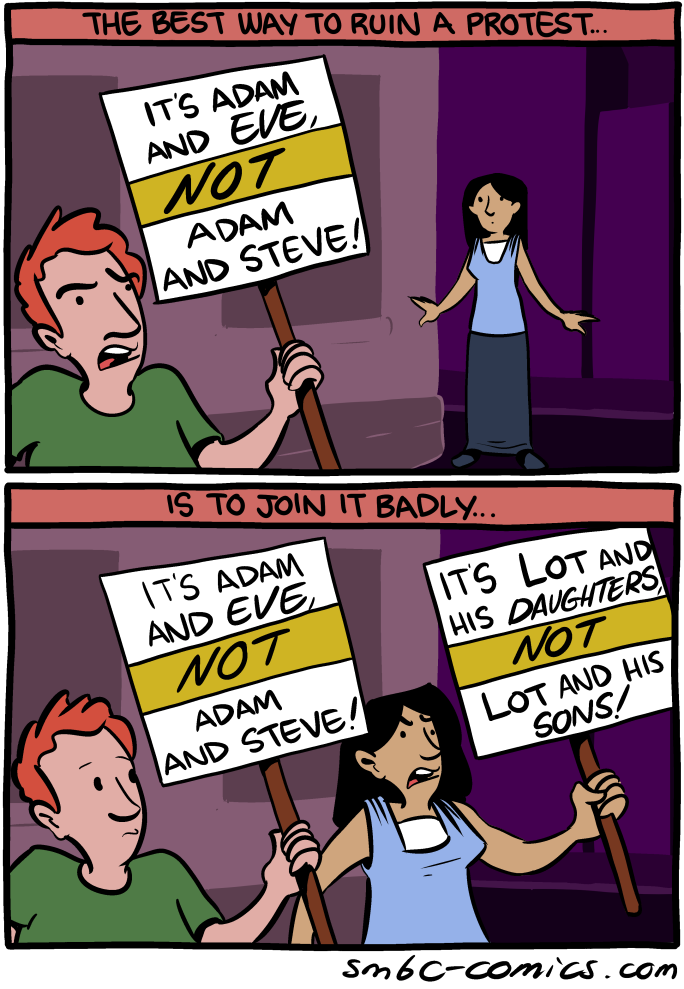 SMBC How to ruin a protest