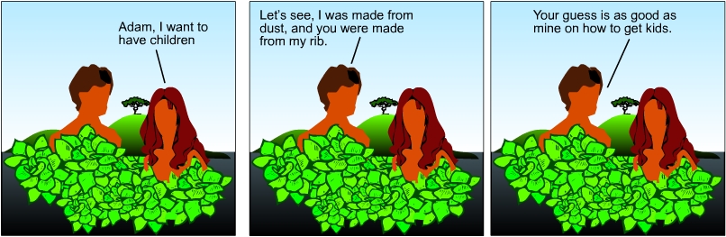 Adam and Eve and how to make babies