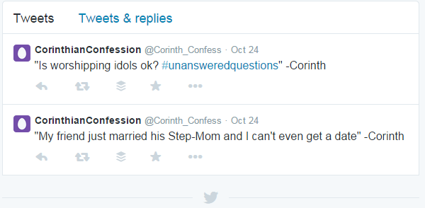 Corinthian Confession