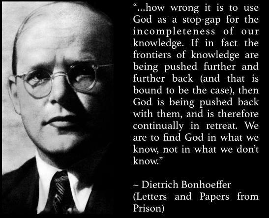 Bonhoeffer God of Gaps