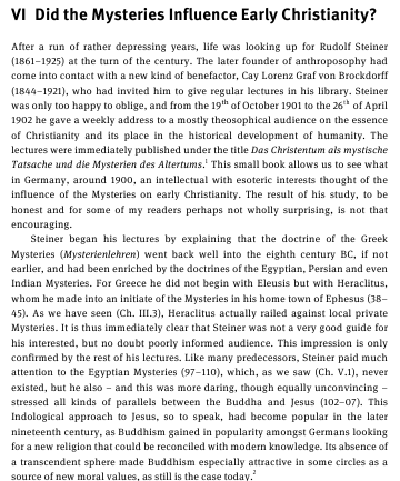 Bremmer Did the Mysteries Influence Christianity