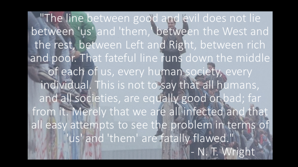 The line between good and evil