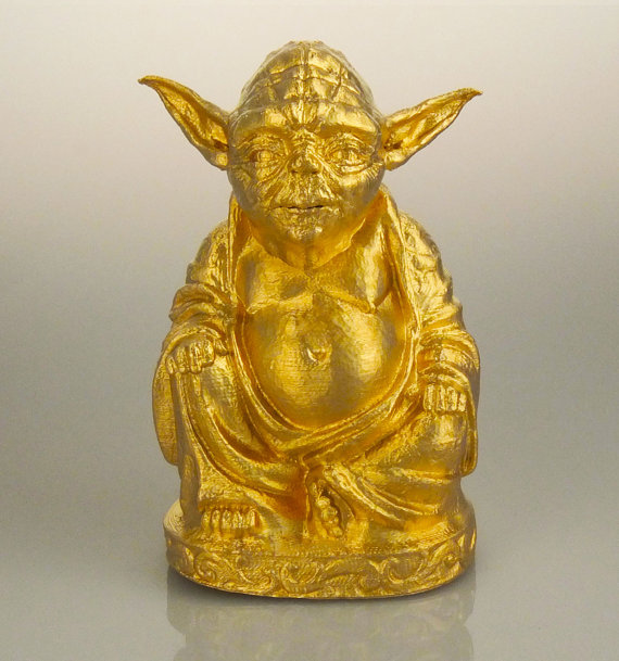 Gold Yoda Buddha