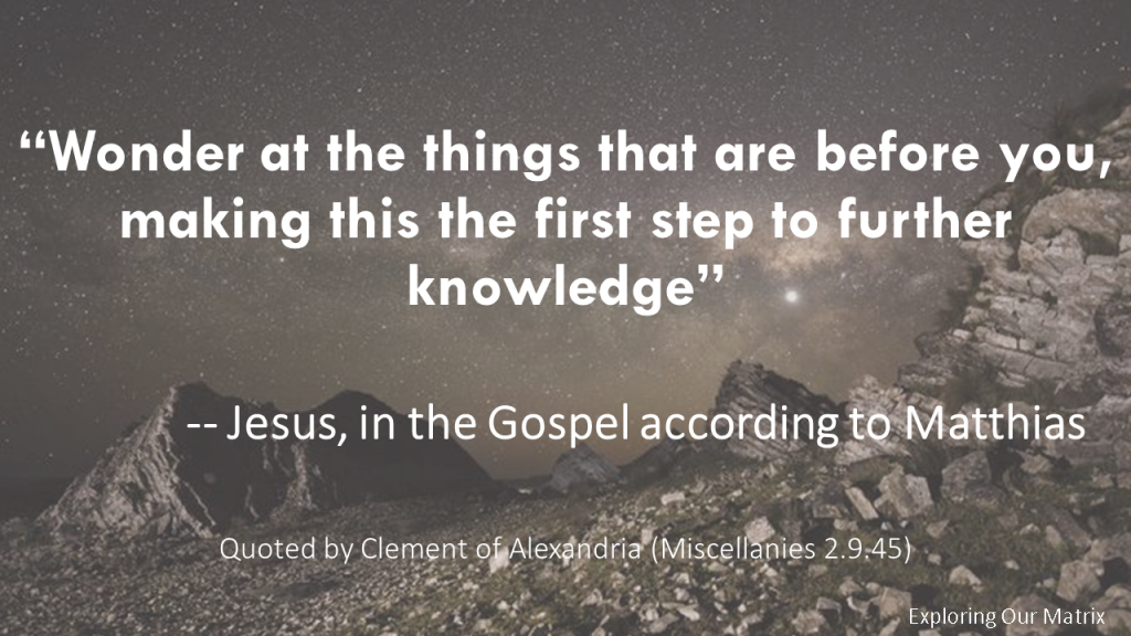 Gospel of Matthias Quote