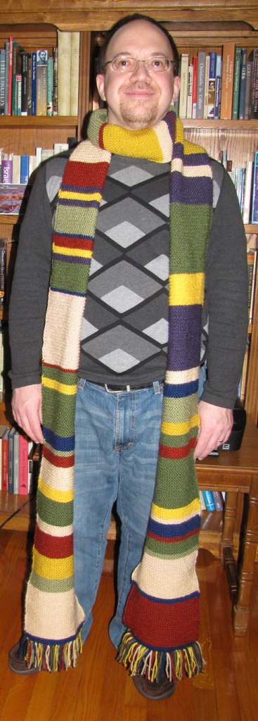 James in Fourth Doctor scarf 2