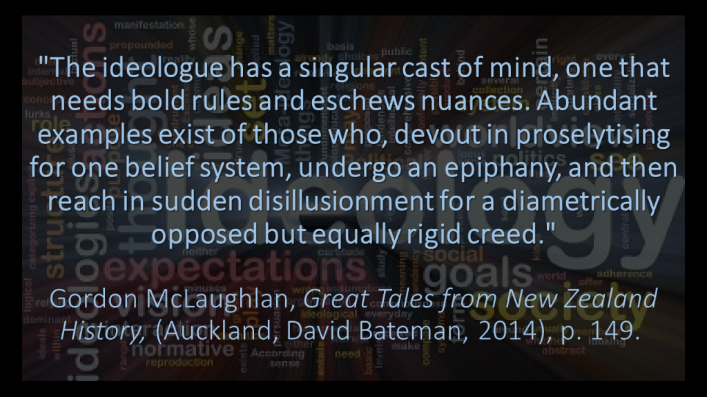 McLauchlan Ideologue Quote