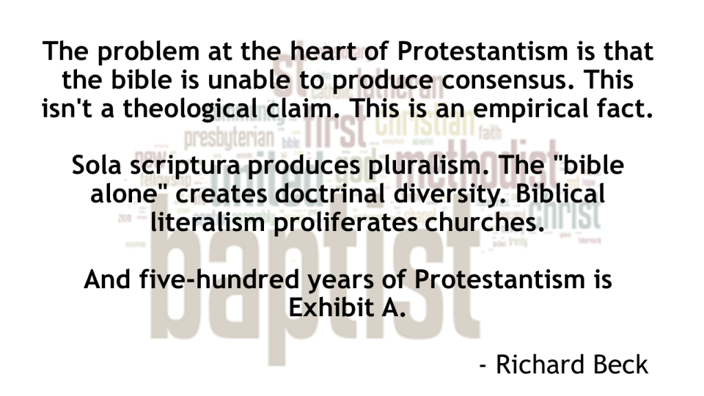 Protestantism Produces Pluralism