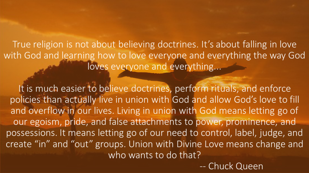 True religion is not about believing doctrines