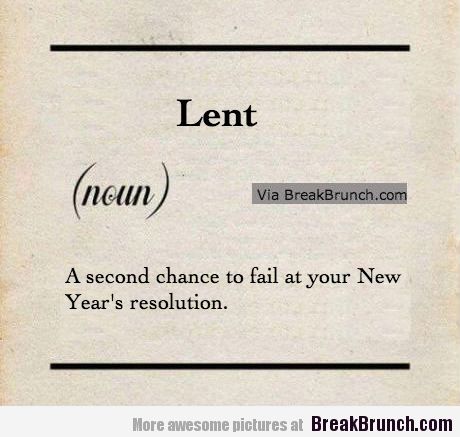 Lent Second Chance
