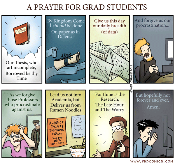 PhD student's prayer