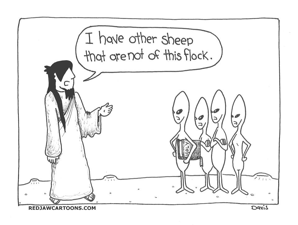 Spike Davis cartoon aliens other sheep