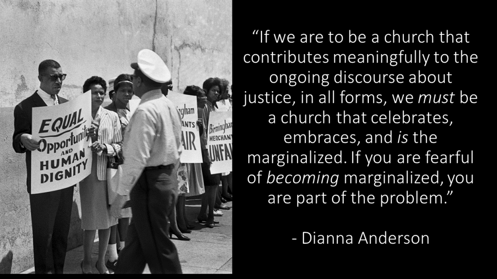 Church of the Marginalized Dianna Anderson quote