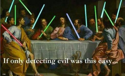 Last supper colored lightsabers