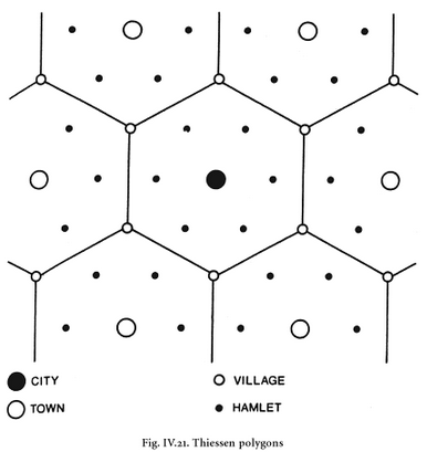 Thiessen polygons Dever