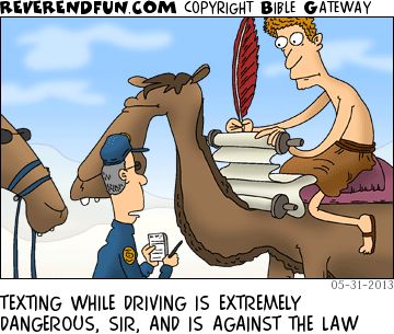 Ancient Texting While Driving