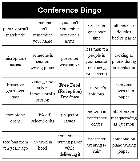 Conference Bingo 5