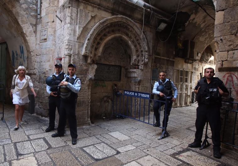 Police in Old Jerusalem