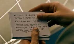 Under the Lake Doctor cue cards