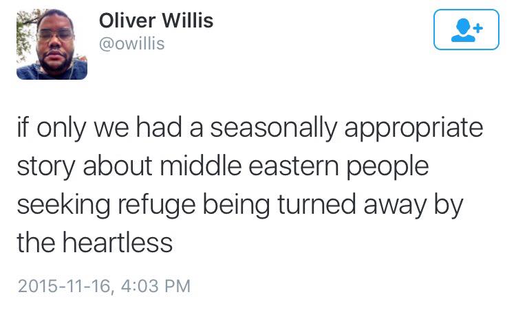 seasonal story about refugees