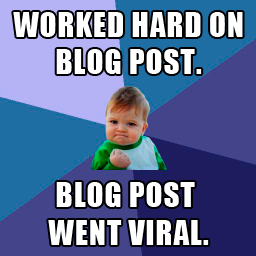 blog post went viral