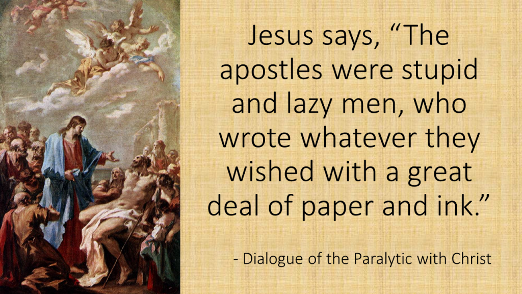 Dialogue of the Paralytic with Christ,