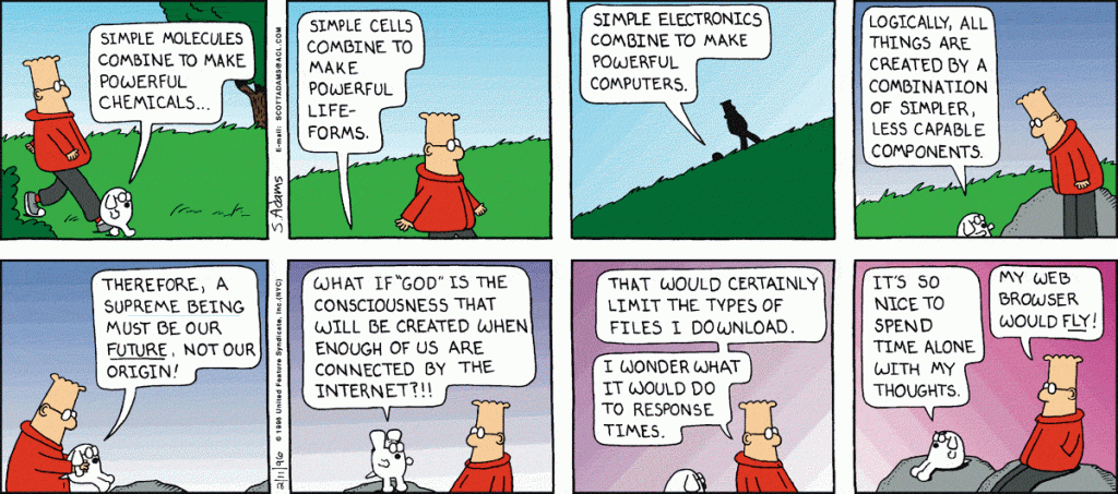 Dilbert Emergence dt960211shc0
