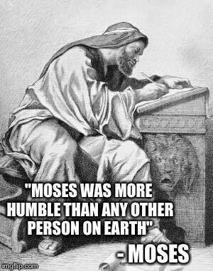 Moses on Moses' humility
