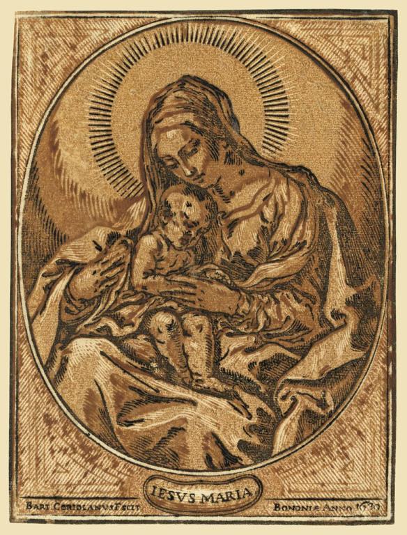 Image of the Virgin and Child / Bart. Coriolanus Fecit. Bononiae anno 1630. Library of Congress