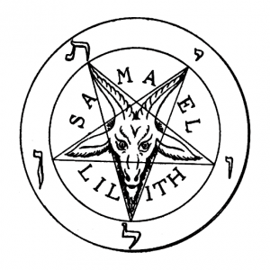 Goat Pentagram by Stanislas de Guaita, from WikiMedia.   