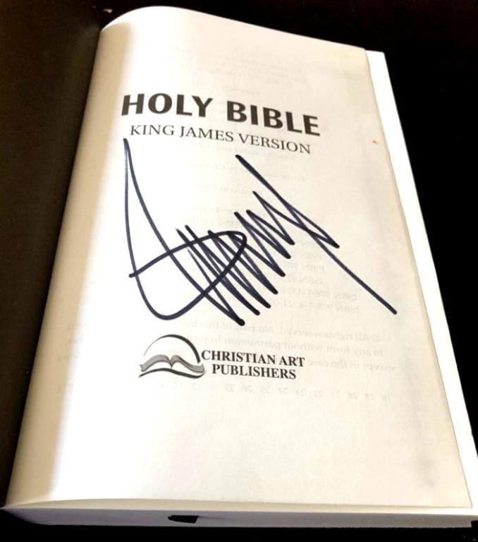 Bible Signed By Trump Goes On Sale For $37,500 | Barry Duke