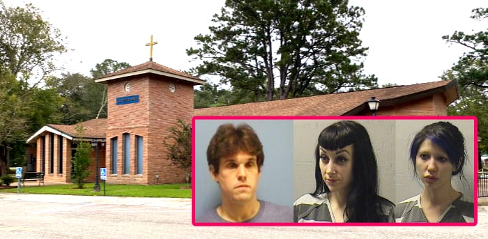 Church Torches Altar Used In A Demonic Threeway Sex Session Barry Duke