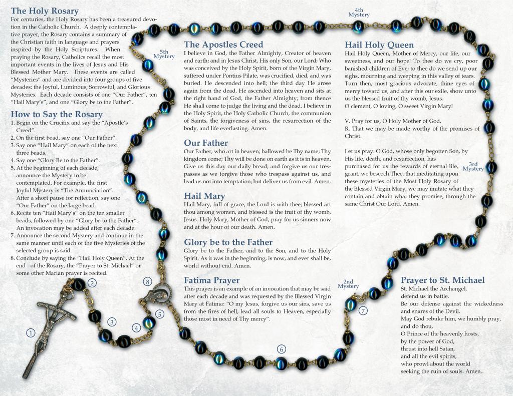 rosary in latin