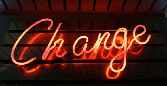 Change neon light signage