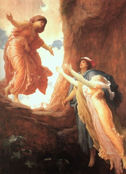 The return of Persephone, by Frederic Leighton (1891). Image via Wikimedia Commons. Public domain. The return of Persephone, by Frederic Leighton (1891). Image via Wikimedia Commons. Public domain.