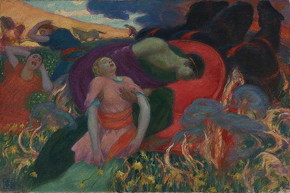 Rupert_Bunny_-_The_Rape_of_Persephone,_1913 The Rape of Persephone by Rupert Bunny, image via Wikimedia Commons