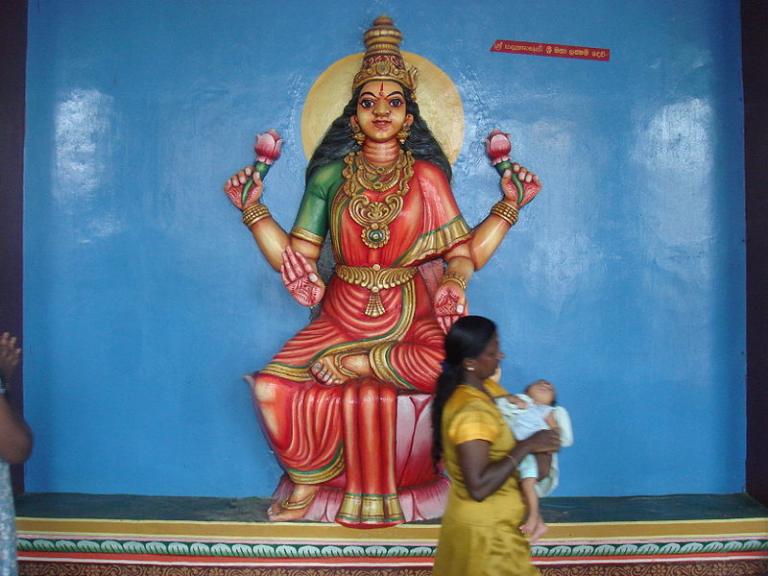 Munneswaram Lakshmi by Leon Meerson. CC license 2.0.