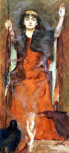 Henry Meynell Rheam (1859–1920), The Sorceress. Image via Wikimedia Commons. Public domain.