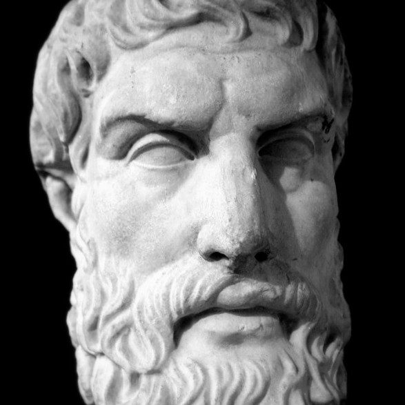 Epicurus_bust2 by Chris O. Image via Wikipedia. Public domain.