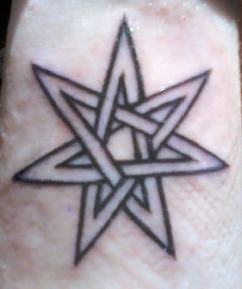 Seven pointed star, representing my style of Witchcraft.