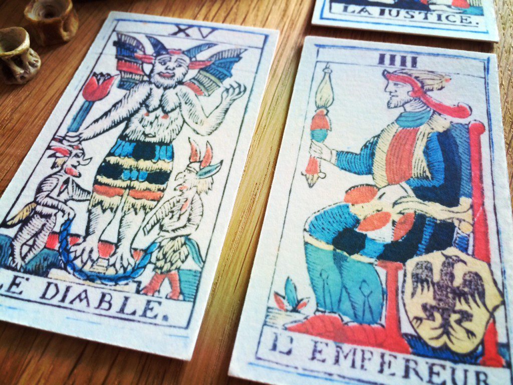 Carolus Zoya Marseille Tarot ca. 1790 | Facsimile after the original in K. Frank Jensen Collection (Photo: Camelia Elias)