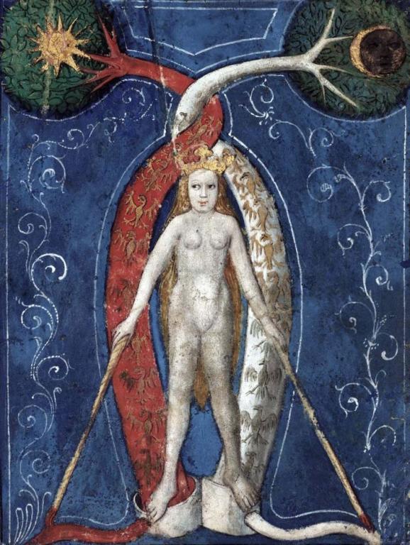 Illuminated medieval manuscript ca. 1400 | Creative commons