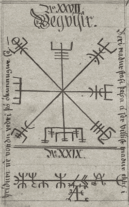 "Vegvisir-huld-p60" by Geir Vigfússon - National and University Library of Iceland. Licensed under Public Domain via Commons.