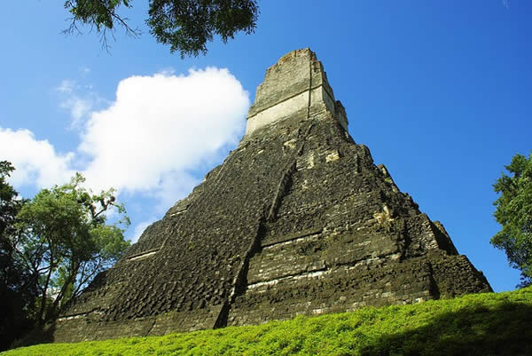 the Mayan temple of Tikal