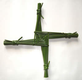 "Saint Brigid's cross" by Culnacreann - Own work. Licensed under CC BY 3.0 via Commons.
